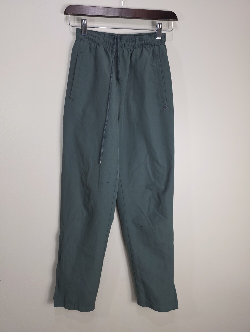 Vintage 90s adidas Green Elastic Waist Drawstring Sweatpants